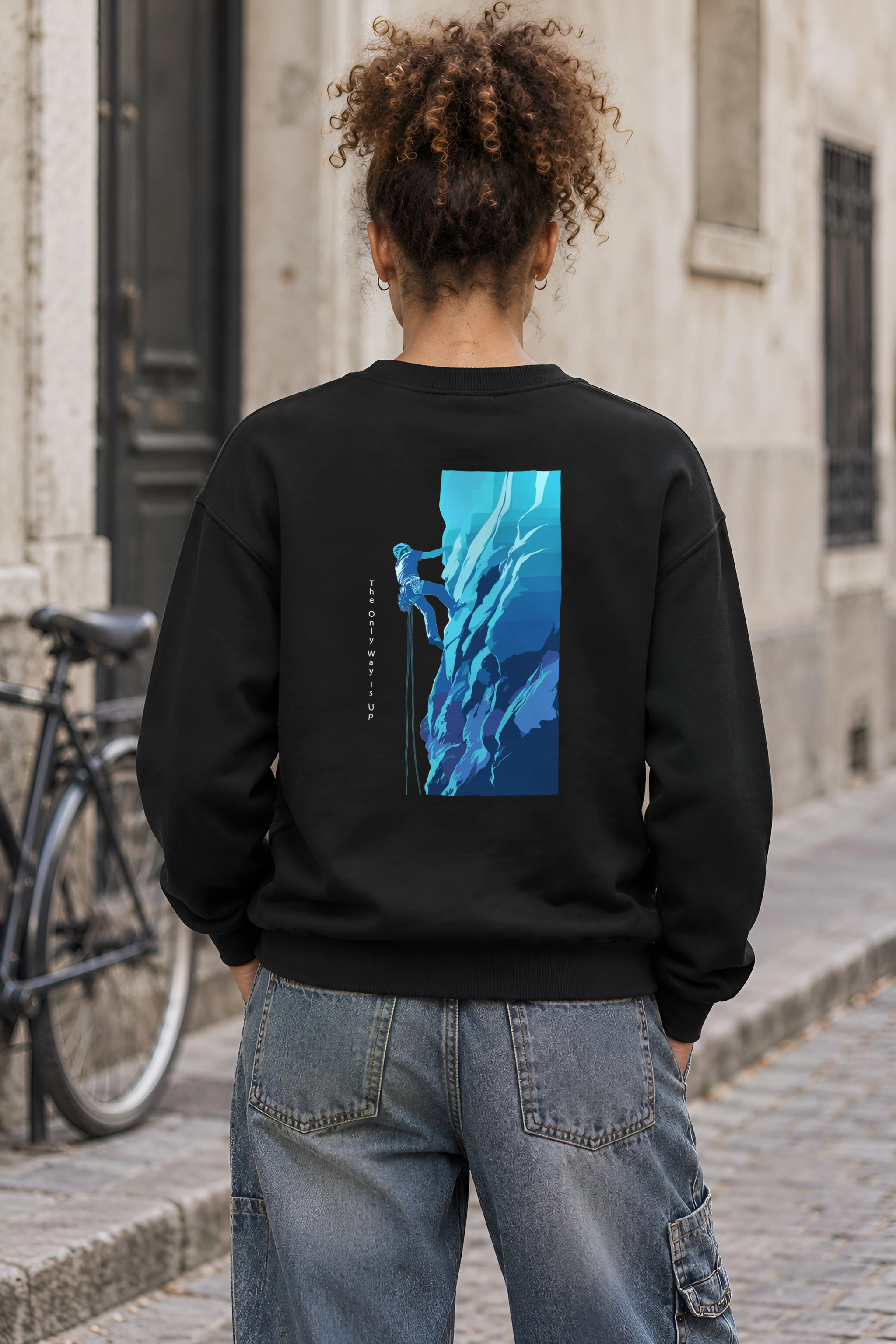 "Cliff Ascent" 1 Crewneck Sweatshirt