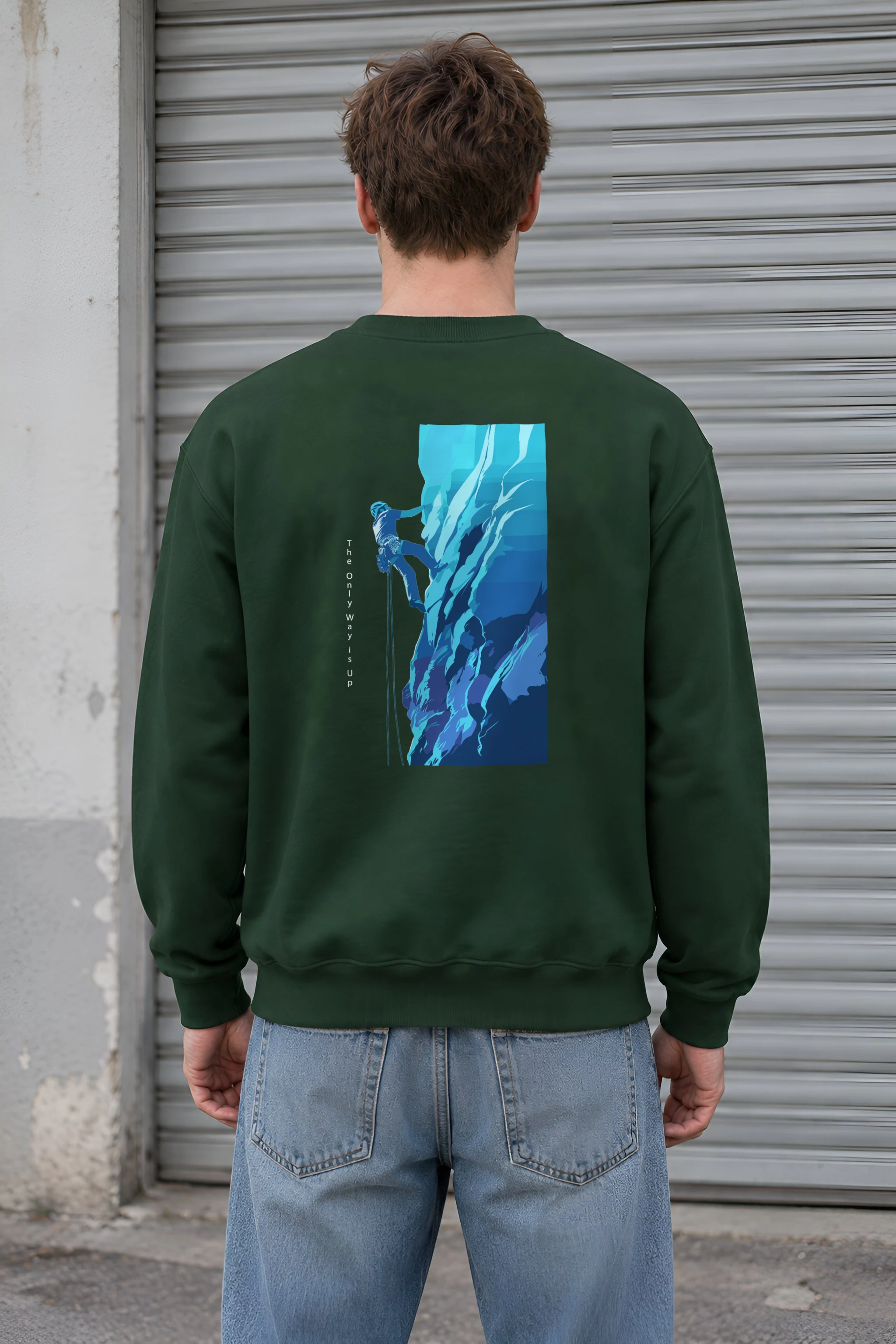 "Cliff Ascent" 1 Crewneck Sweatshirt