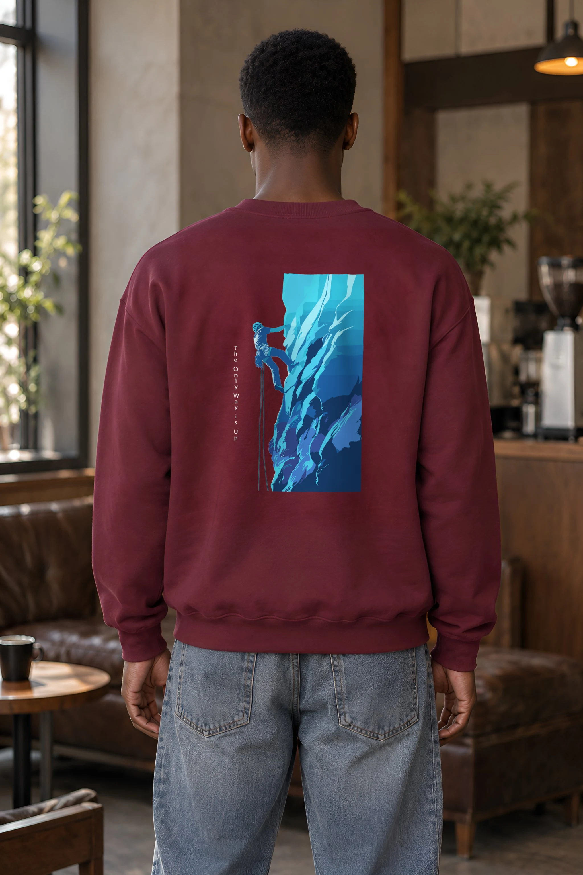 "Cliff Ascent" 1 Crewneck Sweatshirt