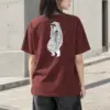 "Cloaked Girl Sketch" Heavyweight Unisex Crewneck T-shirt | Gildan 5000