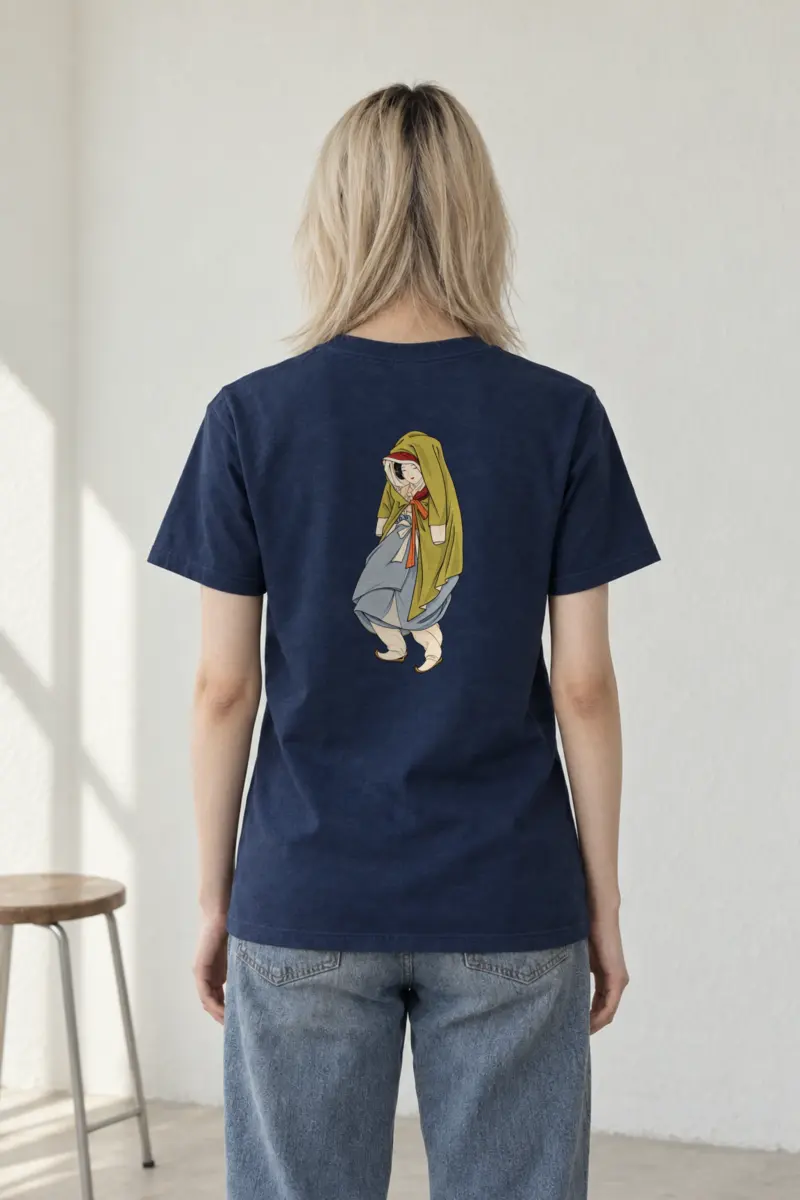 "Cloaked Shyness" Heavyweight Unisex Crewneck T-shirt