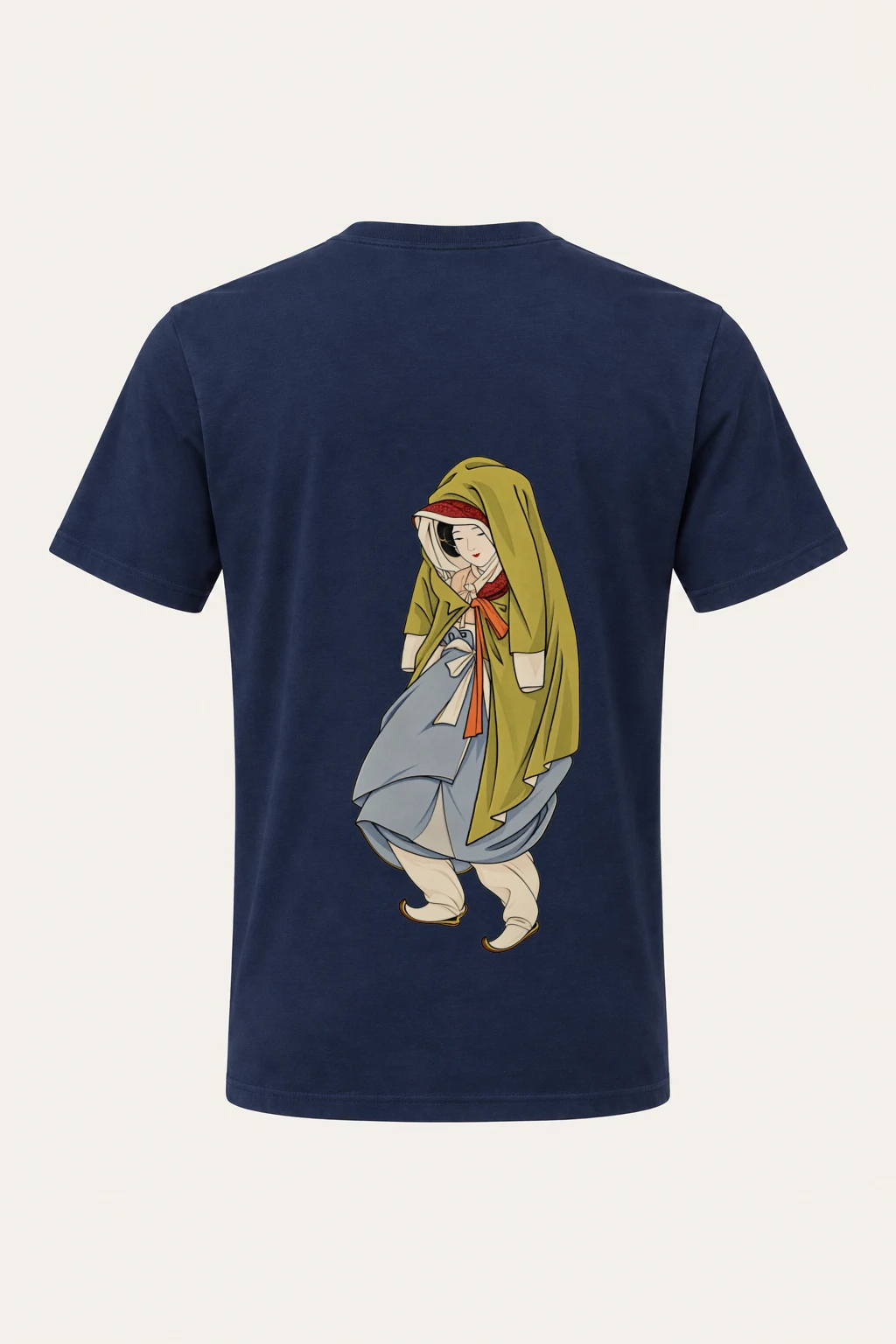"Cloaked Shyness" Heavyweight Unisex Crewneck T-shirt | Gildan 5000