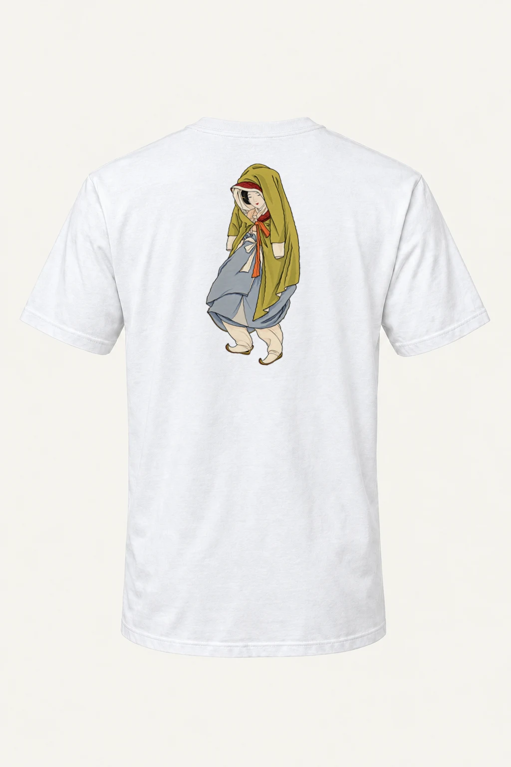 "Cloaked Shyness" Heavyweight Unisex Crewneck T-shirt | Gildan 5000