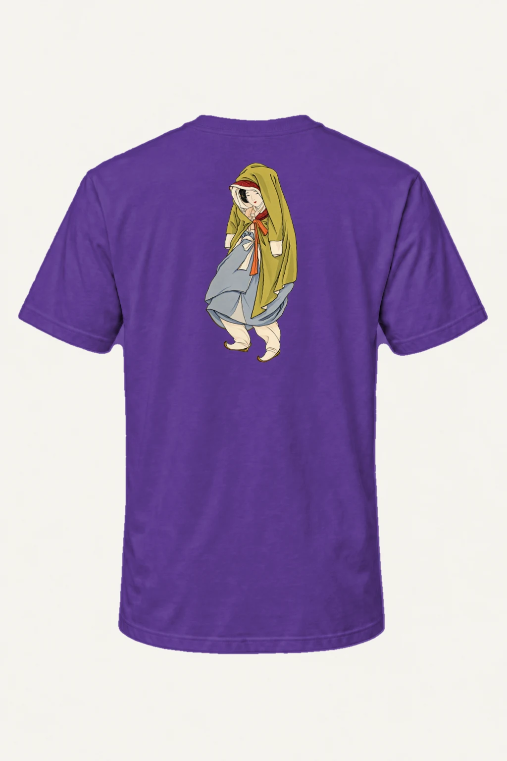 "Cloaked Shyness" Heavyweight Unisex Crewneck T-shirt | Gildan 5000