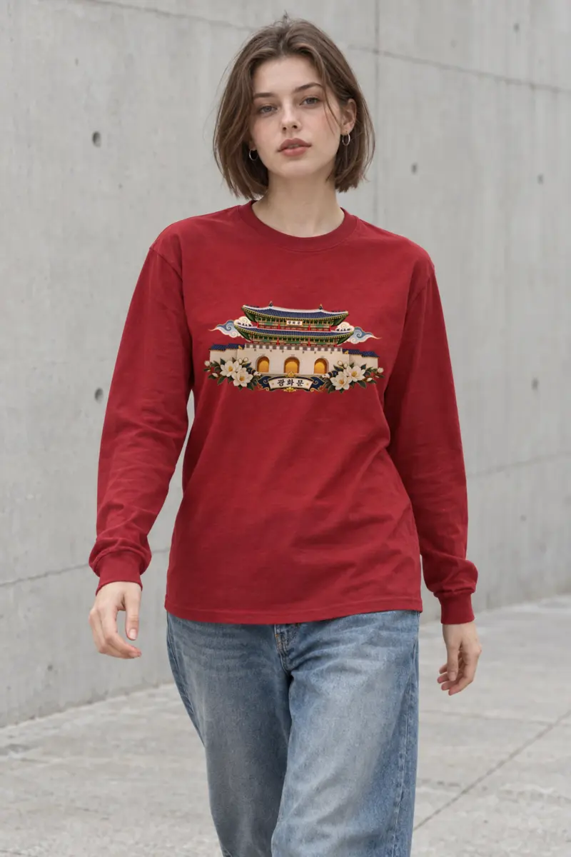 "Cloud Framed Gate" Unisex Longsleeve T-shirt