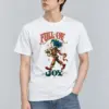 "Clown With Yellow Bird" Heavyweight Unisex Crewneck T-shirt | Gildan 5000