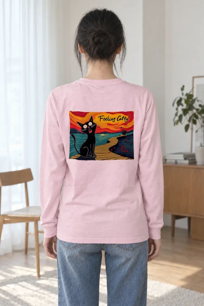 "Coastal Cat Walk" Unisex Longsleeve T-shirt