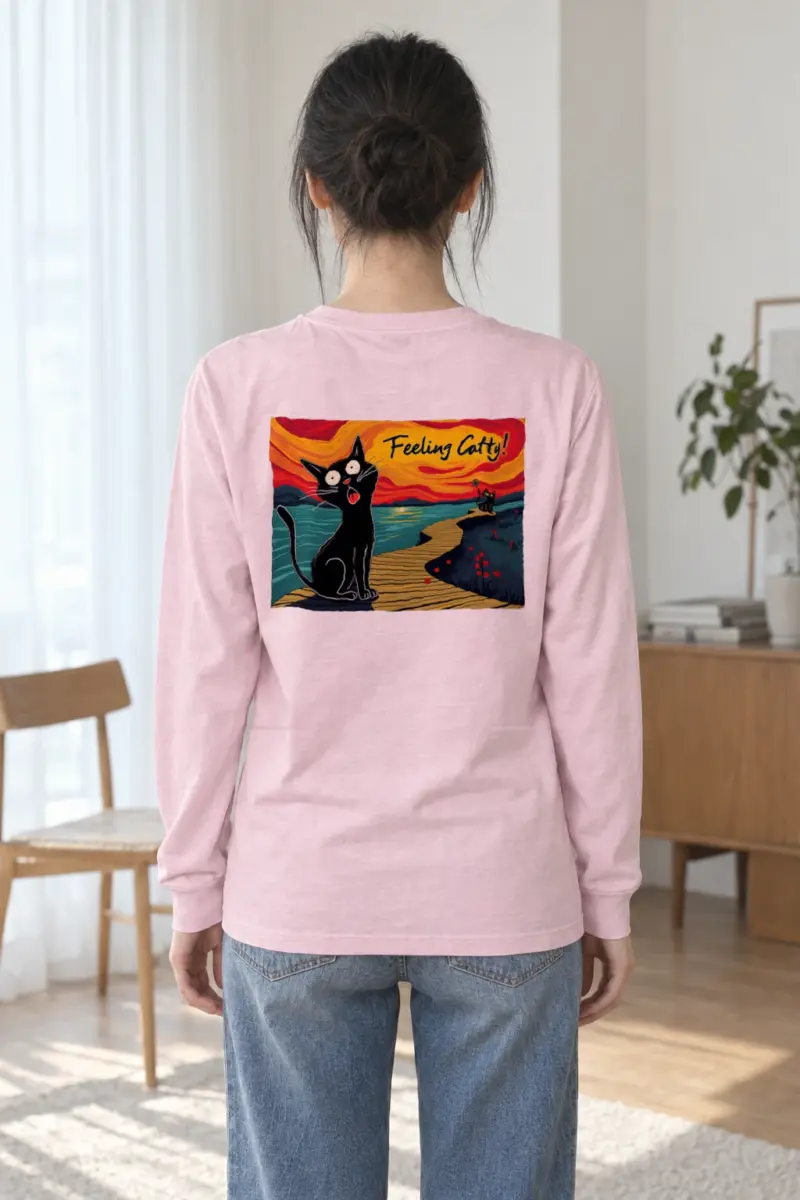 "Coastal Cat Walk" Unisex Longsleeve T-shirt