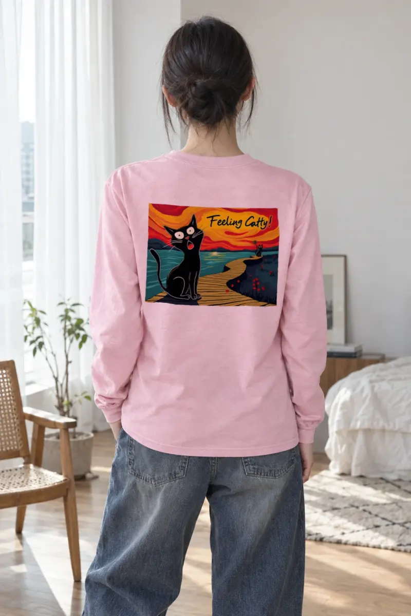 "Coastal Cat Walk" Unisex Longsleeve T-shirt
