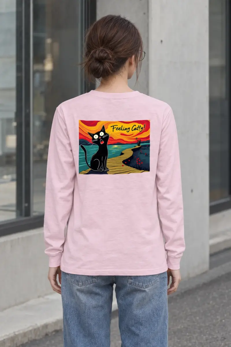 "Coastal Cat Walk" Unisex Longsleeve T-shirt