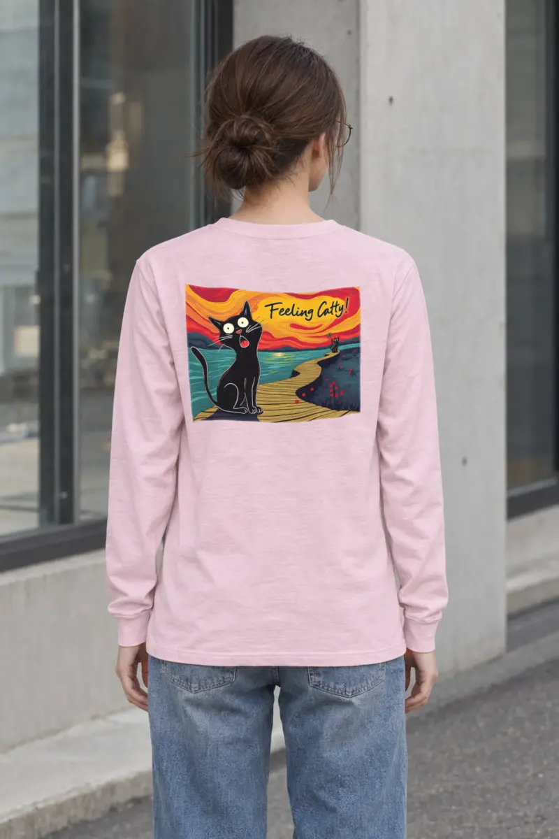 "Coastal Cat Walk" Unisex Longsleeve T-shirt