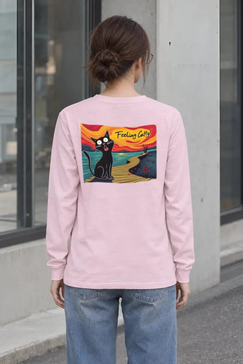 "Coastal Cat Walk" Unisex Longsleeve T-shirt