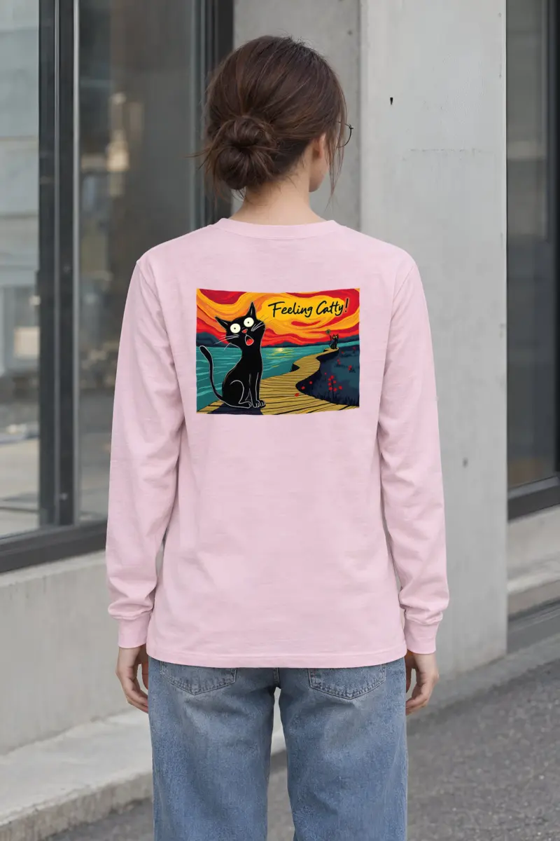 "Coastal Cat Walk" Unisex Longsleeve T-shirt