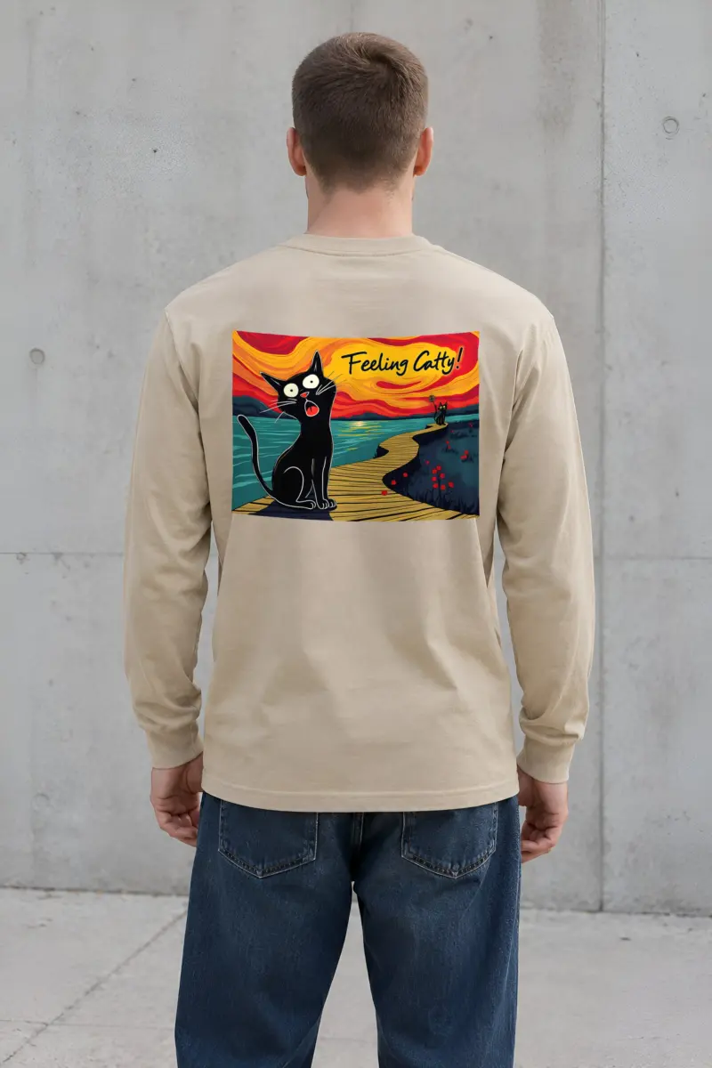 "Coastal Cat Walk" Unisex Longsleeve T-shirt