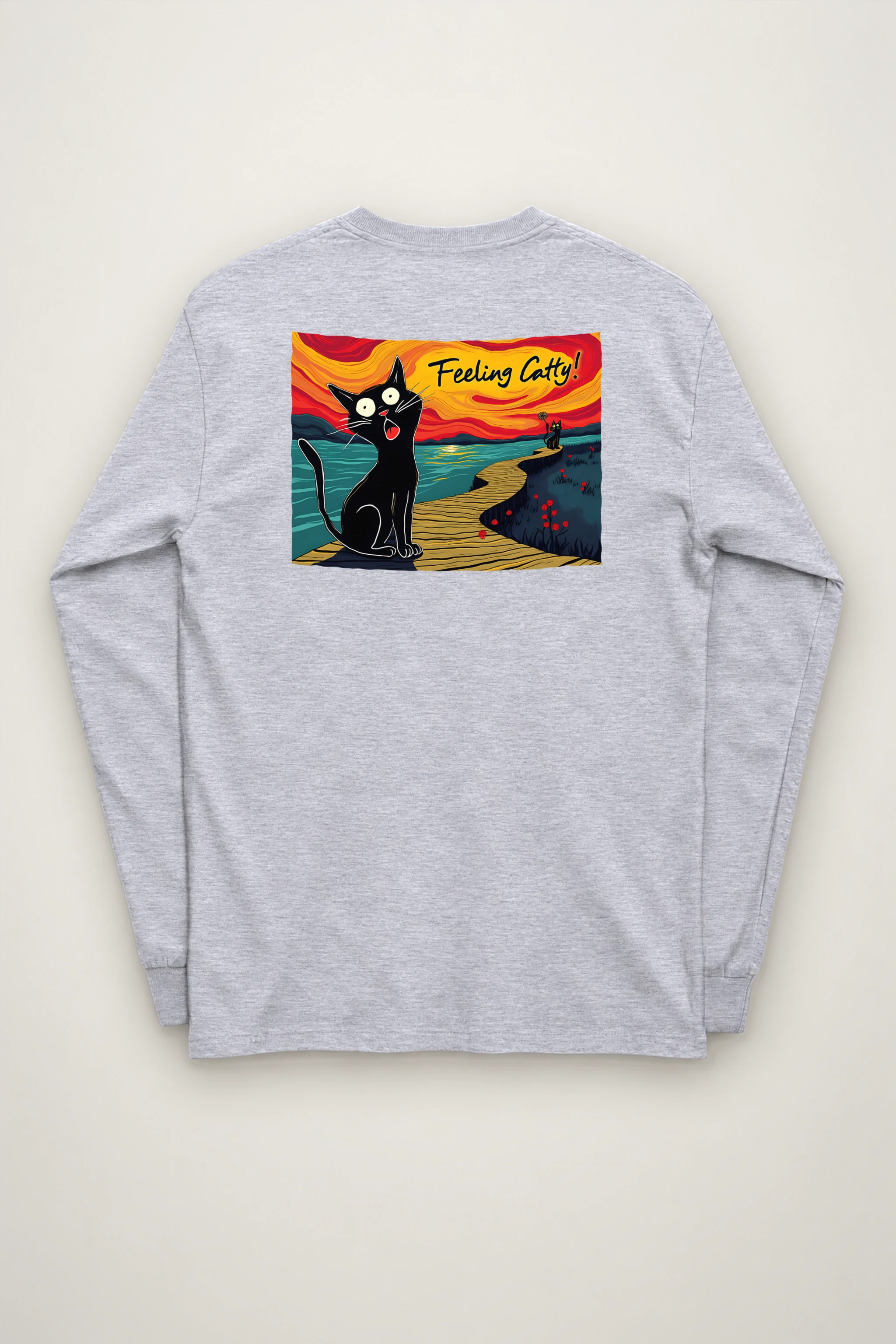 "Coastal Cat Walk" Unisex Longsleeve T-shirt