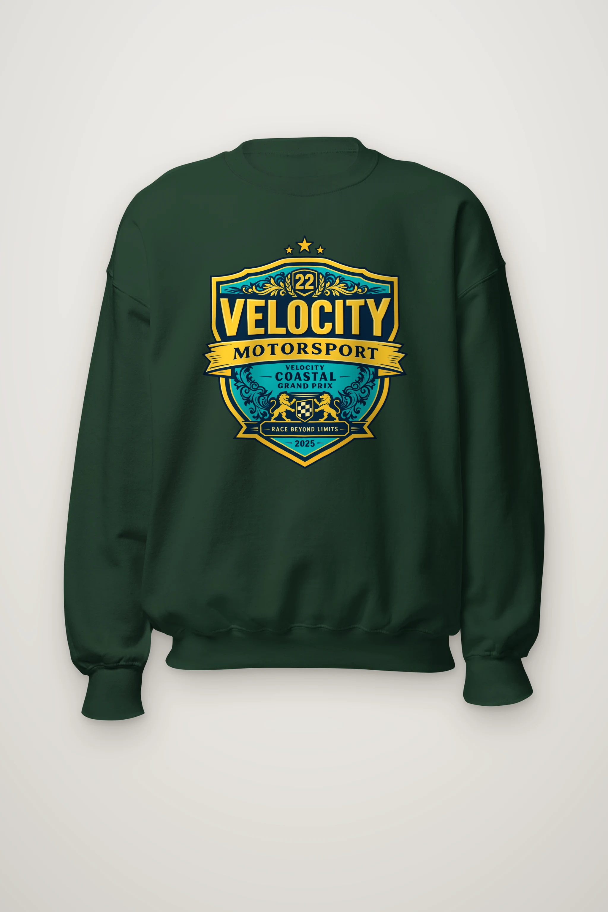 "Coastal Grand Prix" Heavy Blend Unisex Crewneck Sweatshirt