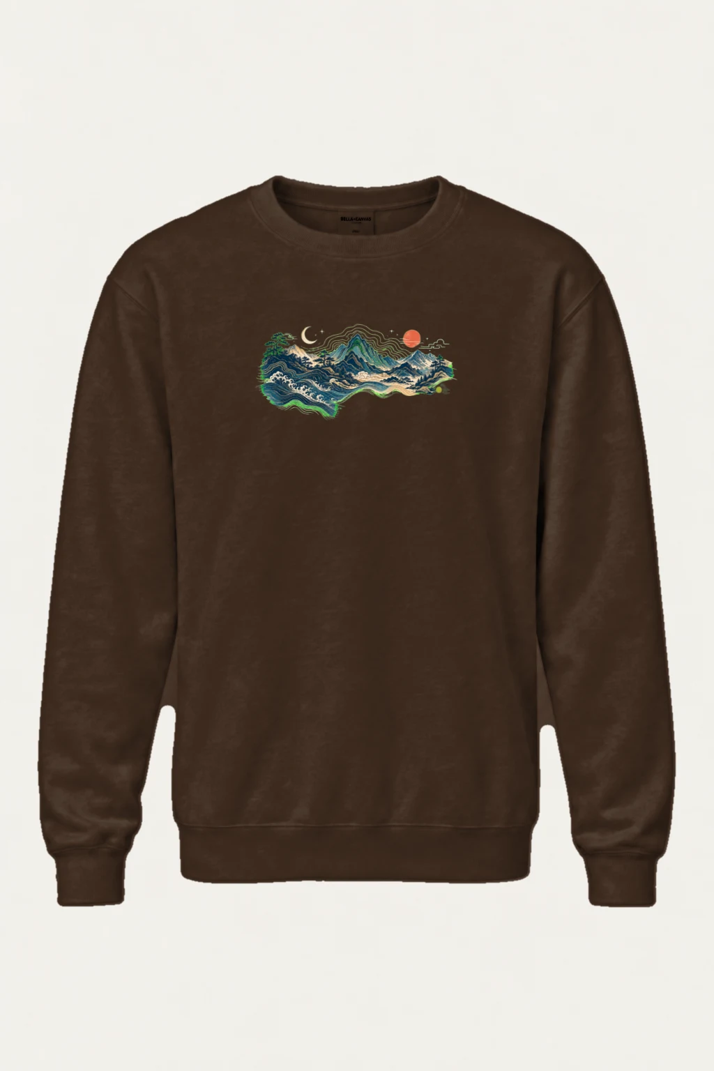 "Coastal Moonwood" Heavy Blend Unisex Crewneck Sweatshirt | Gildan 18000
