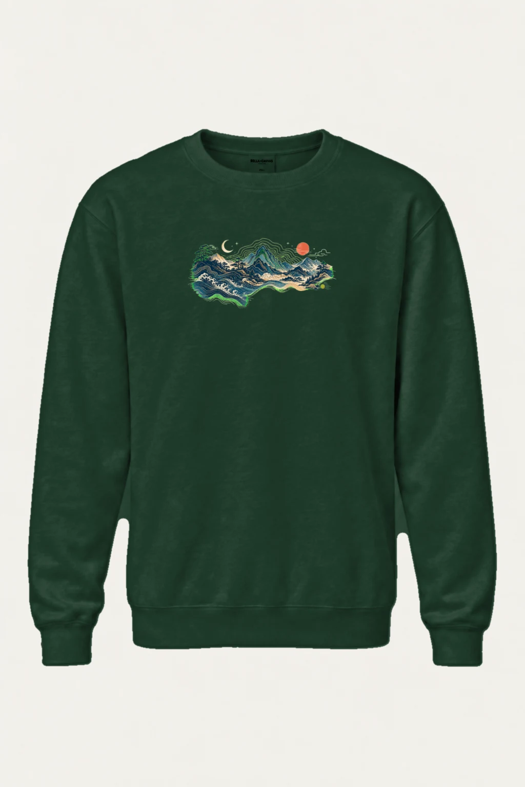 "Coastal Moonwood" Heavy Blend Unisex Crewneck Sweatshirt | Gildan 18000