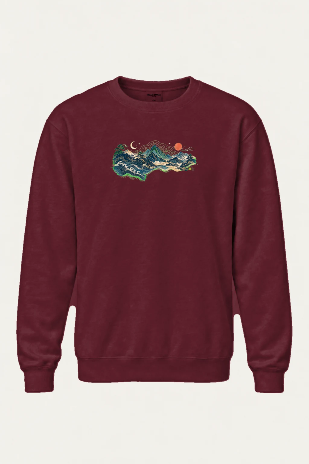 "Coastal Moonwood" Heavy Blend Unisex Crewneck Sweatshirt | Gildan 18000