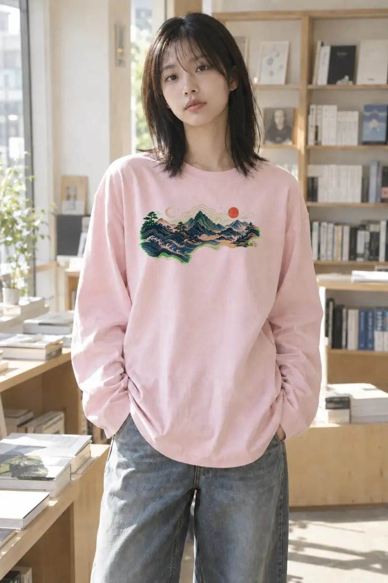"Coastal Moonwood" Unisex Longsleeve T-shirt | Gildan 2400
