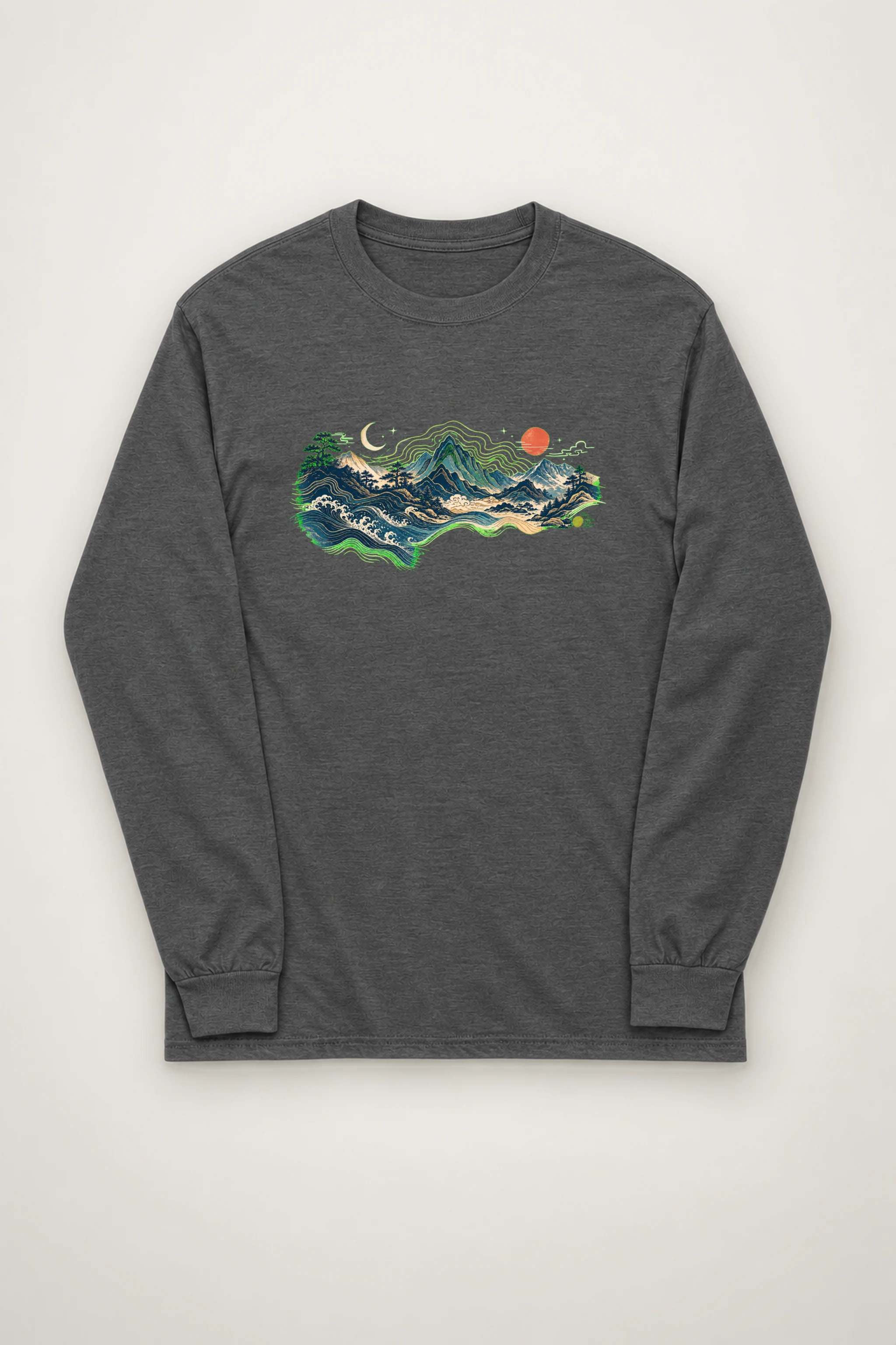 "Coastal Moonwood" Unisex Longsleeve T-shirt