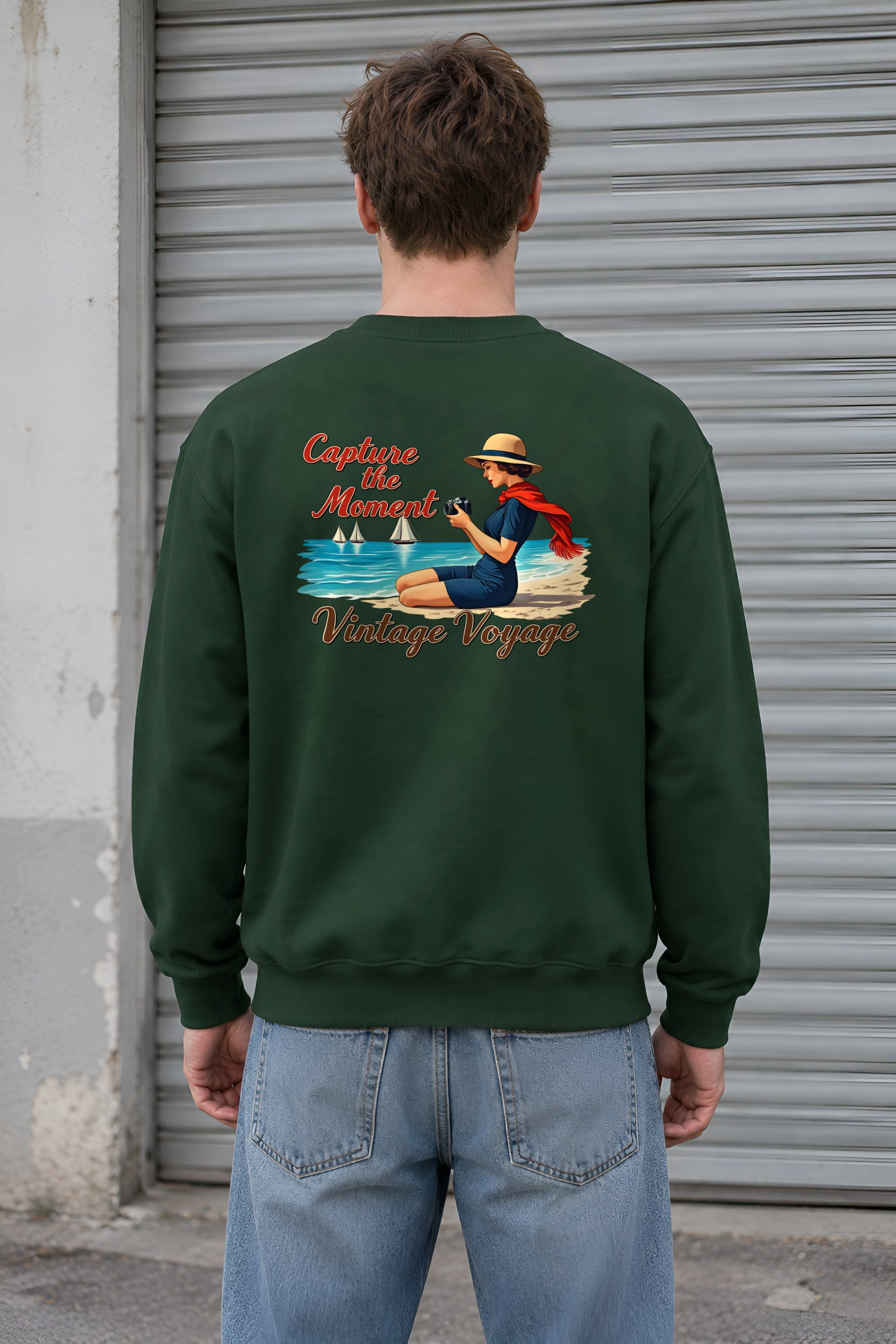 "Coastal Shutter" 1 Crewneck Sweatshirt