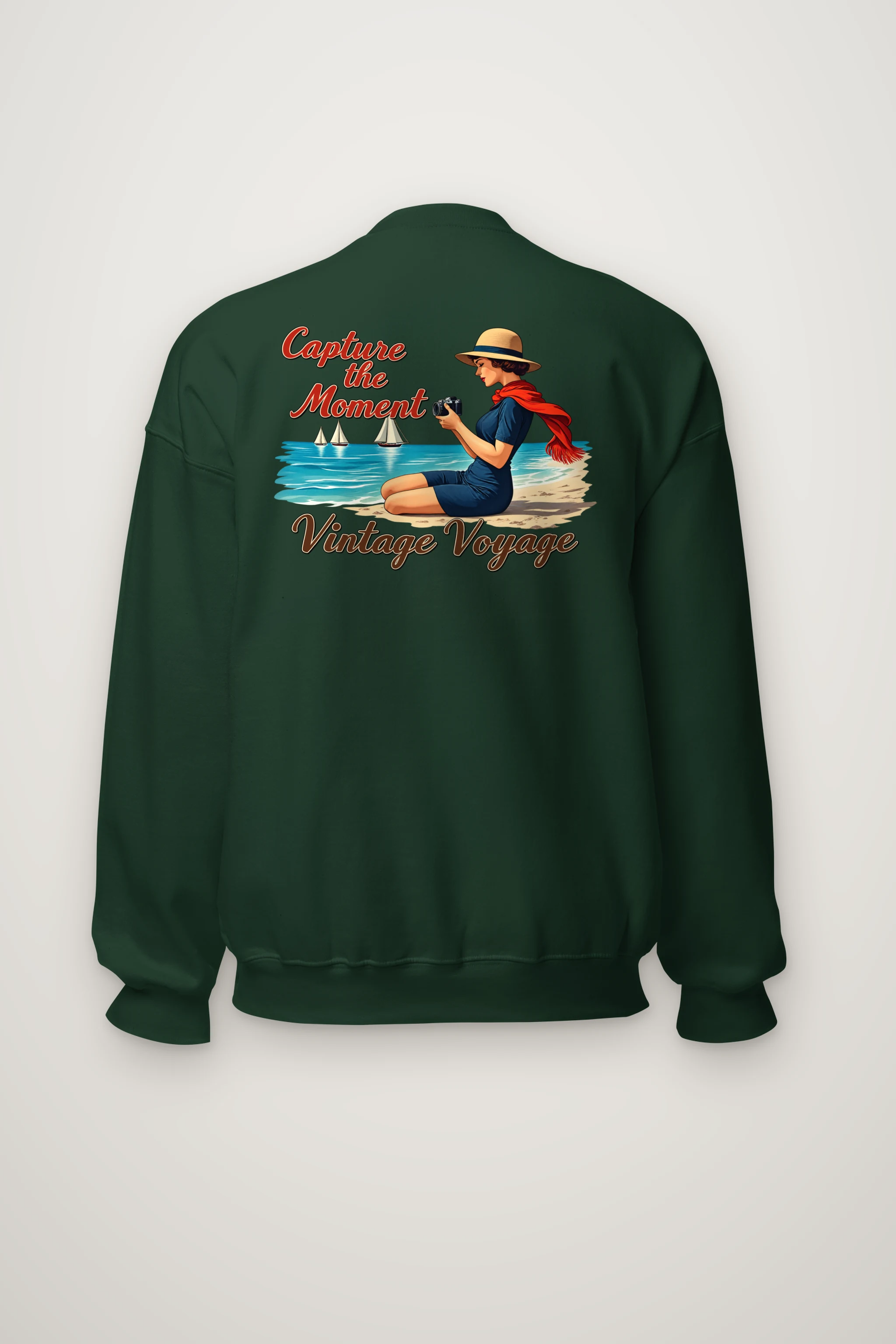 "Coastal Shutter" Heavy Blend Unisex Crewneck Sweatshirt