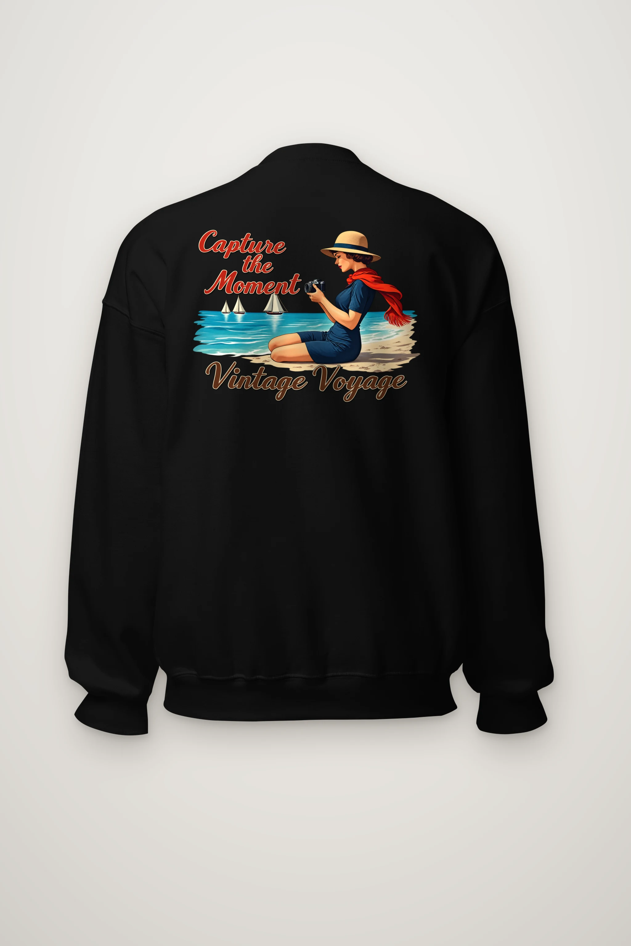 "Coastal Shutter" Heavy Blend Unisex Crewneck Sweatshirt