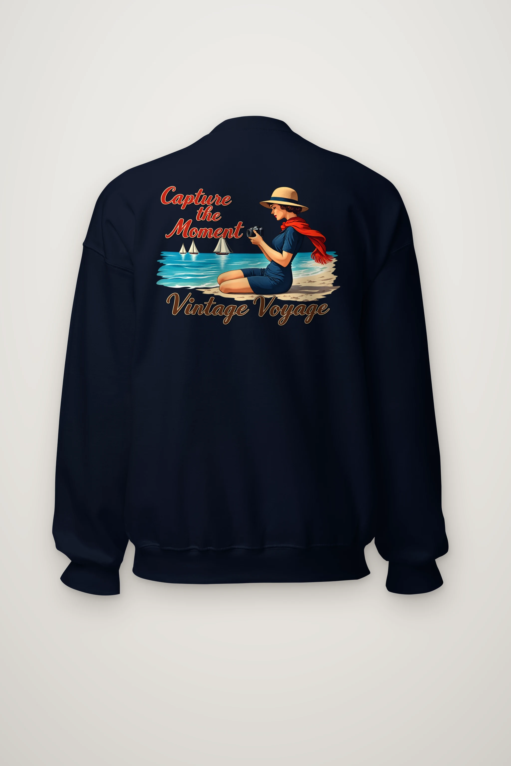 "Coastal Shutter" Heavy Blend Unisex Crewneck Sweatshirt