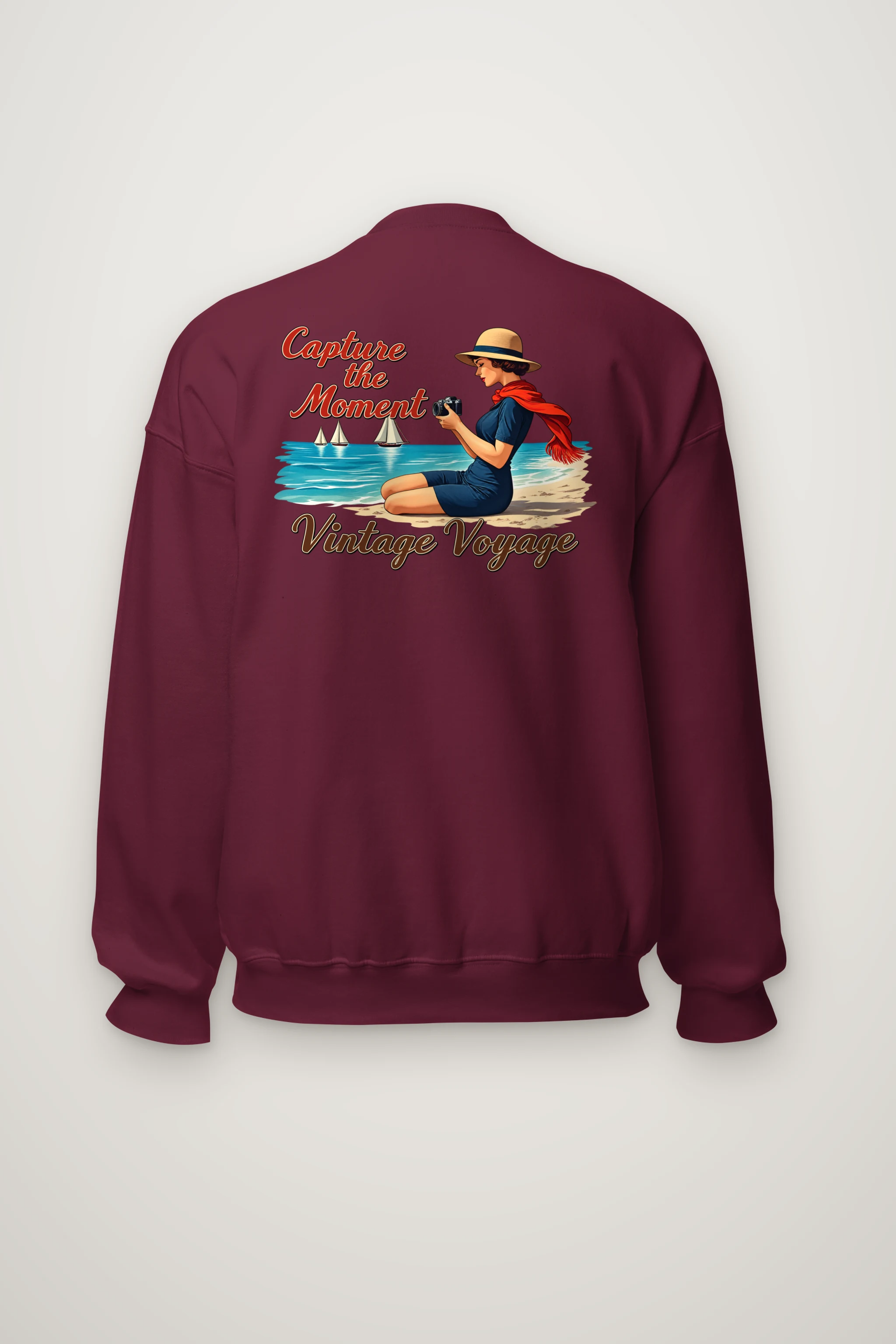 "Coastal Shutter" Heavy Blend Unisex Crewneck Sweatshirt
