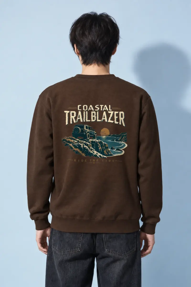 "Coastal Trailblazer" Heavy Blend Unisex Crewneck Sweatshirt | Gildan 18000