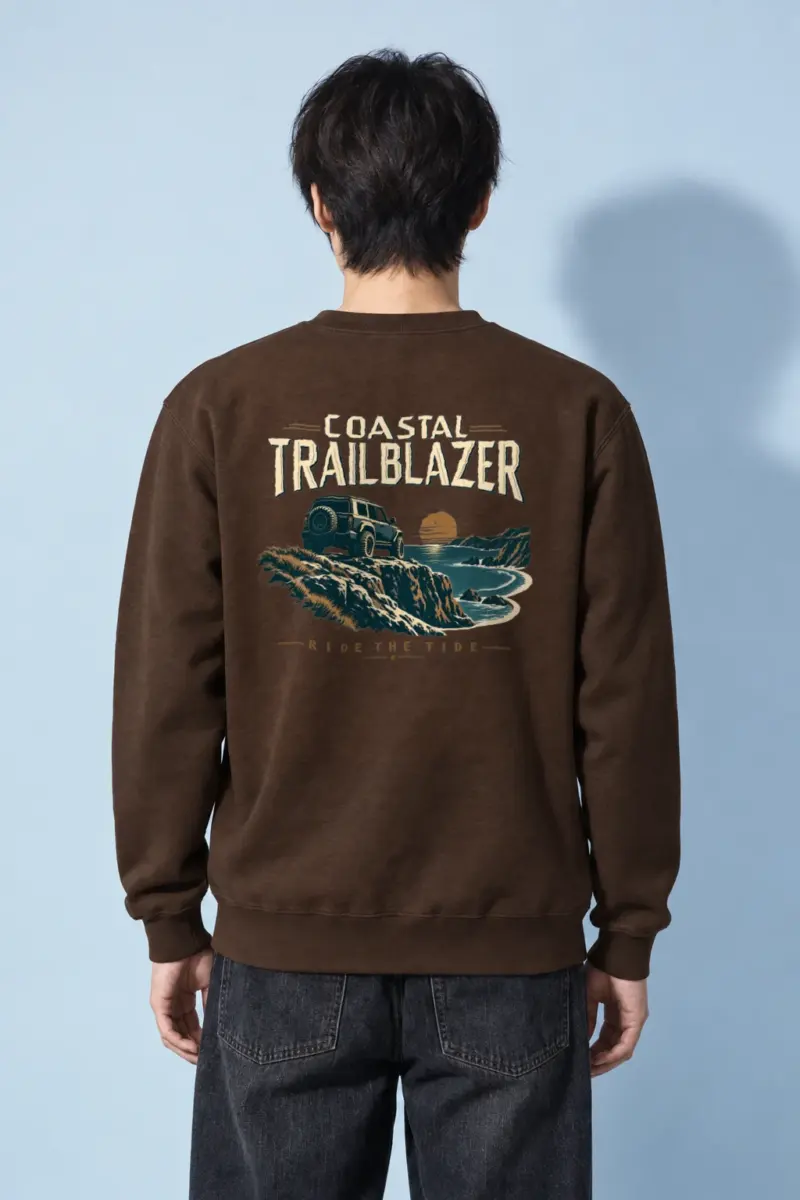 "Coastal Trailblazer" Heavy Blend Unisex Crewneck Sweatshirt