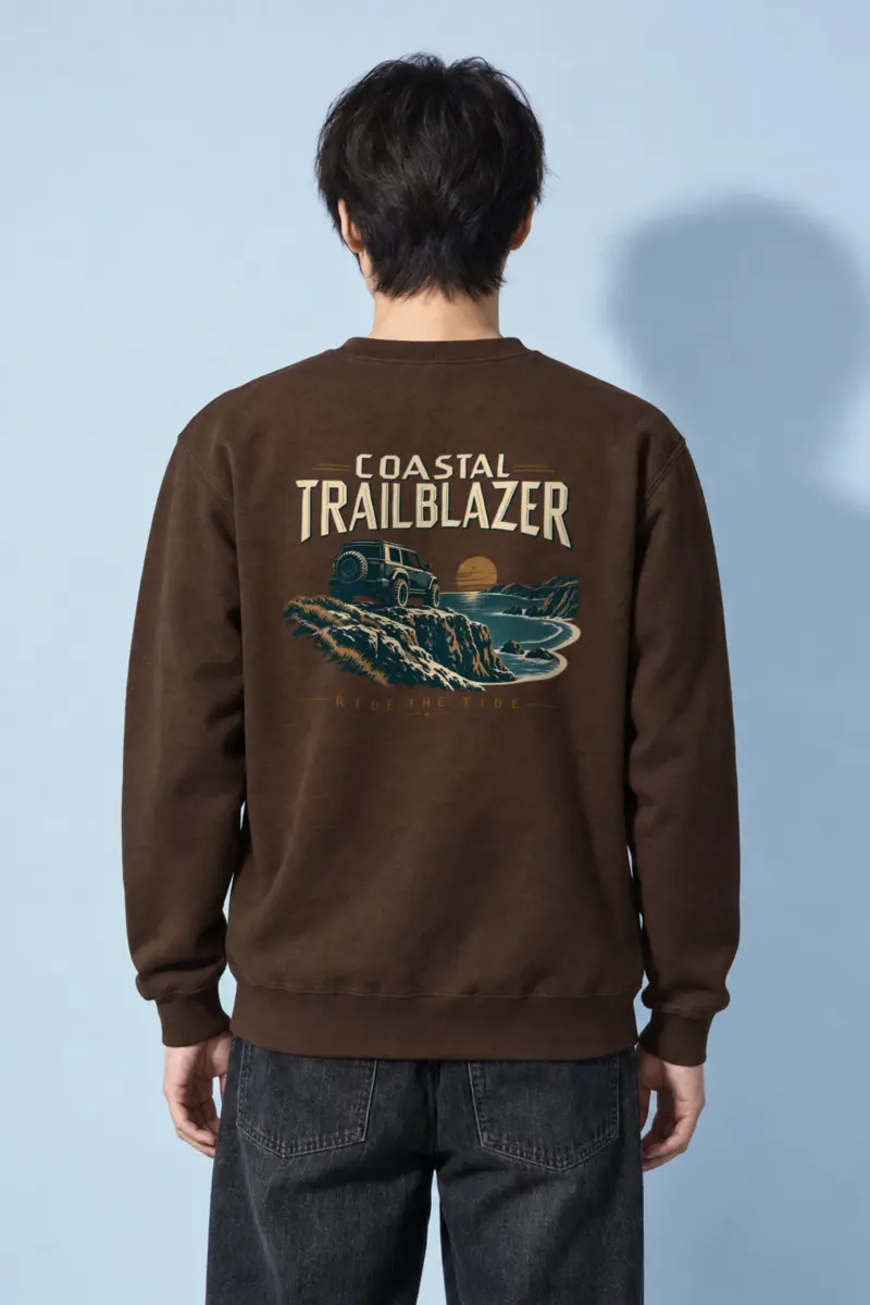 "Coastal Trailblazer" Heavy Blend Unisex Crewneck Sweatshirt