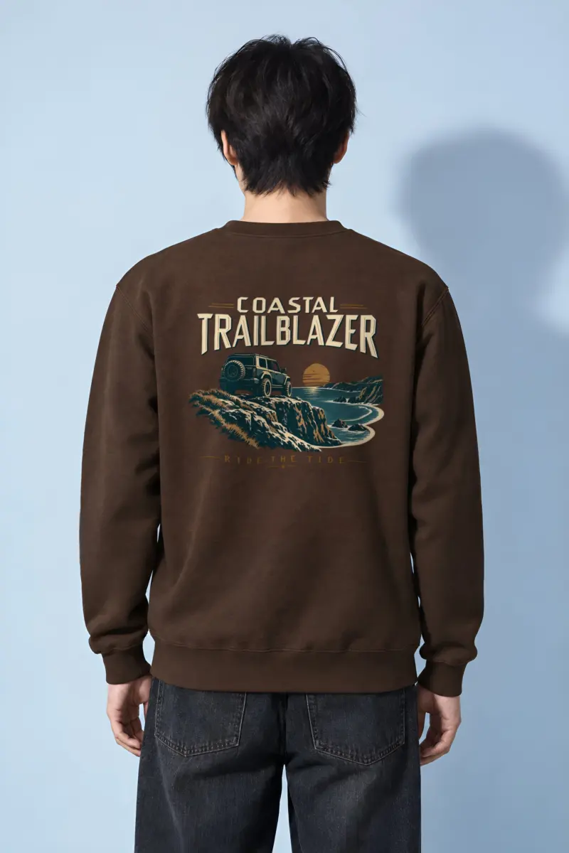 "Coastal Trailblazer" Heavy Blend Unisex Crewneck Sweatshirt