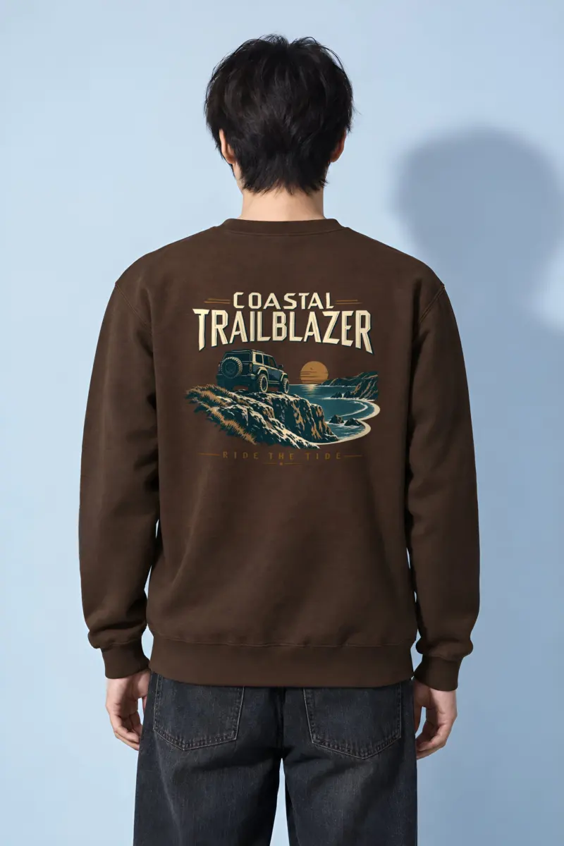 "Coastal Trailblazer" Heavy Blend Unisex Crewneck Sweatshirt