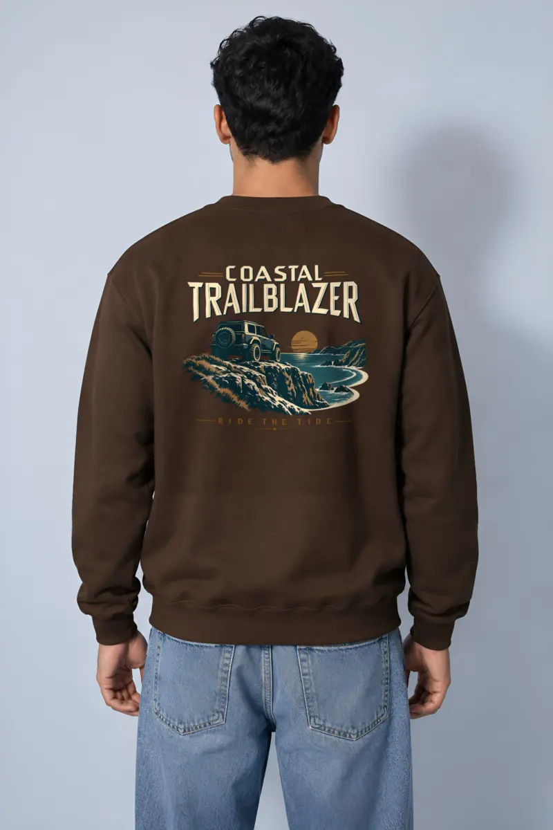 "Coastal Trailblazer" Heavy Blend Unisex Crewneck Sweatshirt
