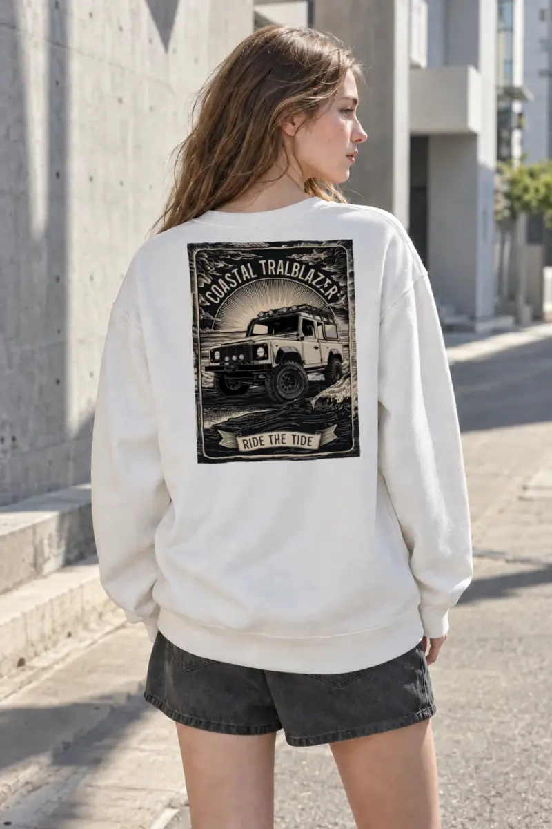 “Coastal Trailblazer” Heavy Blend Unisex Crewneck Sweatshirt | Gildan 18000