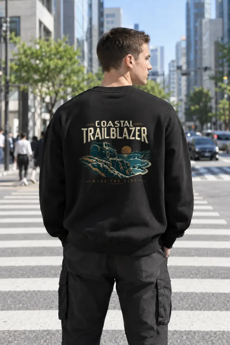 "Coastal Trailblazer" Heavy Blend Unisex Crewneck Sweatshirt | Gildan 18000