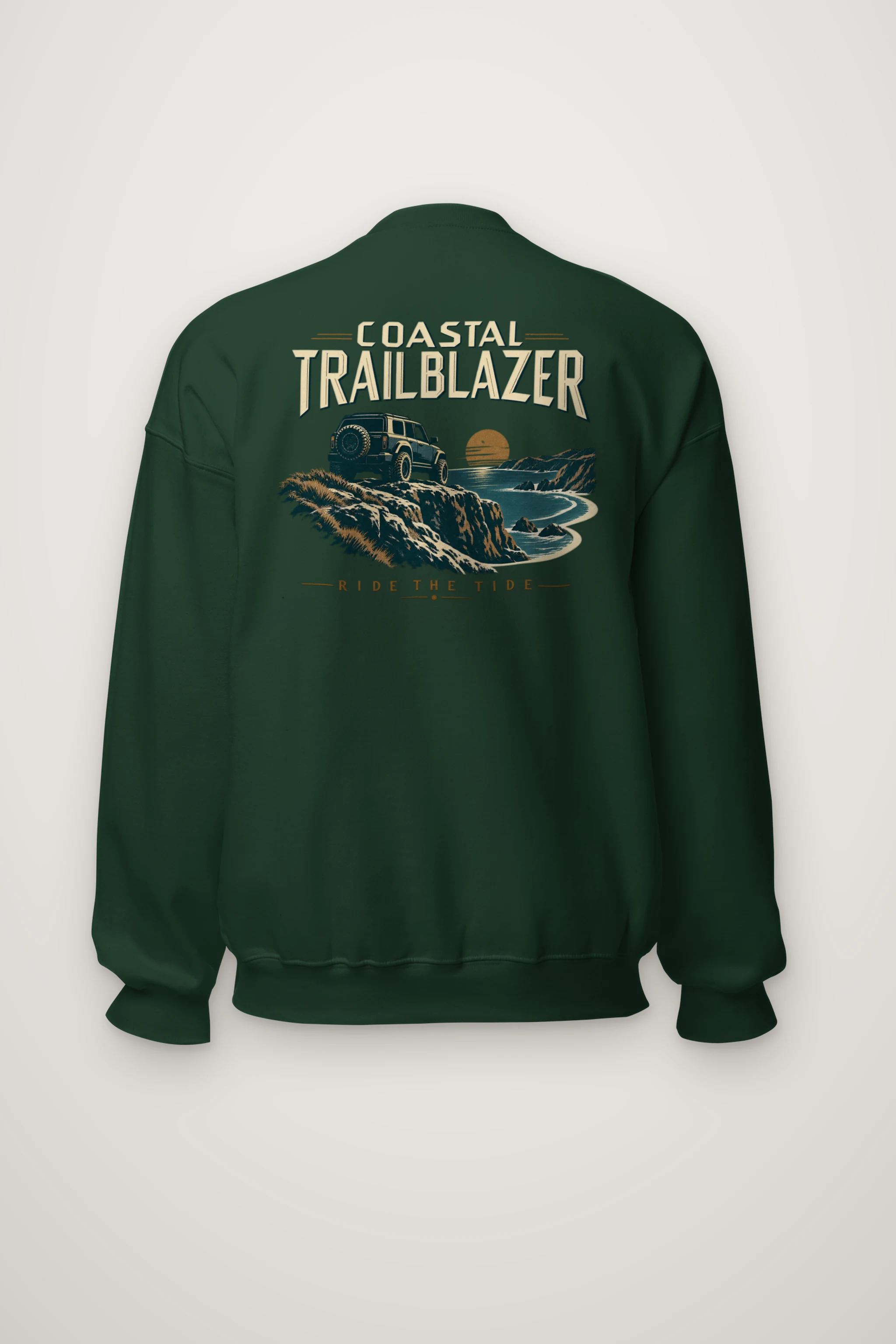 "Coastal Trailblazer" Heavy Blend Unisex Crewneck Sweatshirt