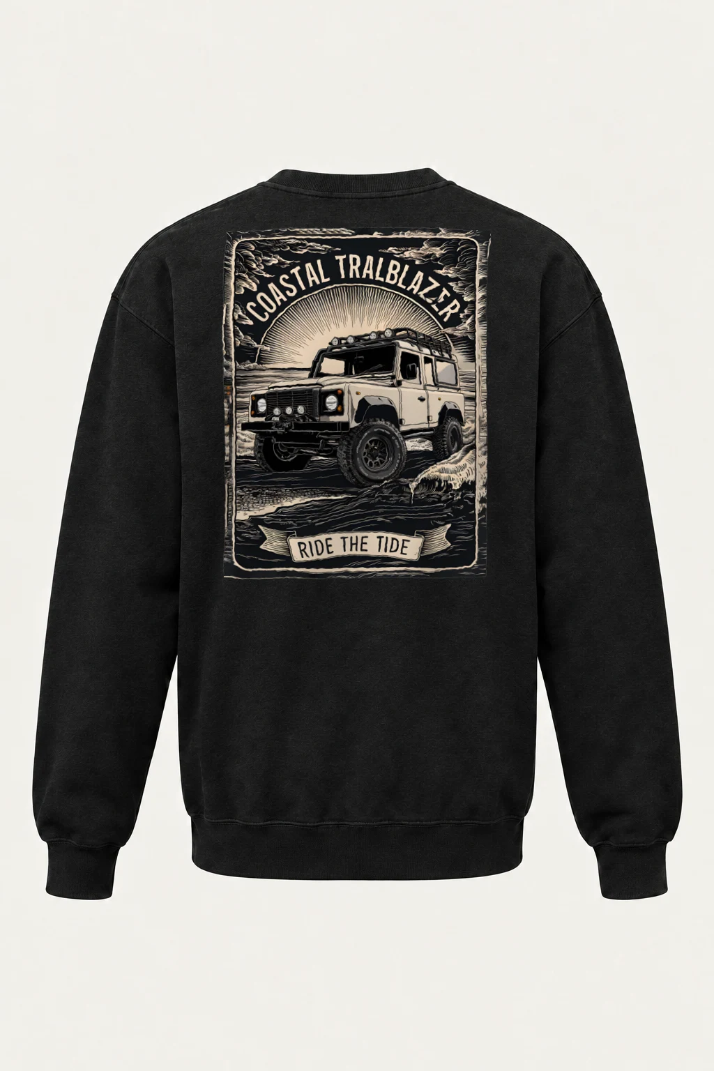 "Coastal Trailblazer" Heavy Blend Unisex Crewneck Sweatshirt | Gildan 18000