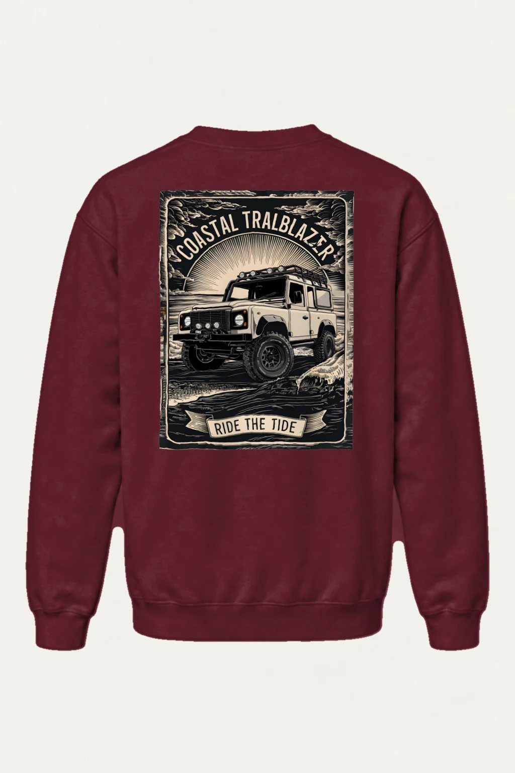 "Coastal Trailblazer" Heavy Blend Unisex Crewneck Sweatshirt | Gildan 18000