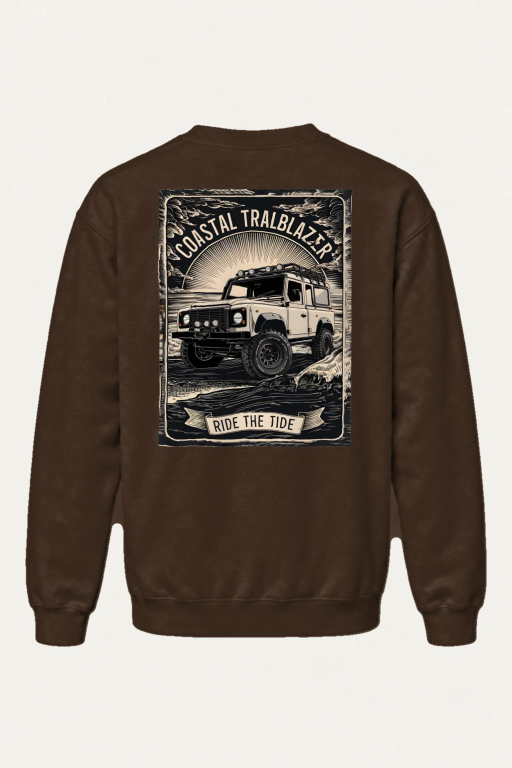 "Coastal Trailblazer" Heavy Blend Unisex Crewneck Sweatshirt | Gildan 18000