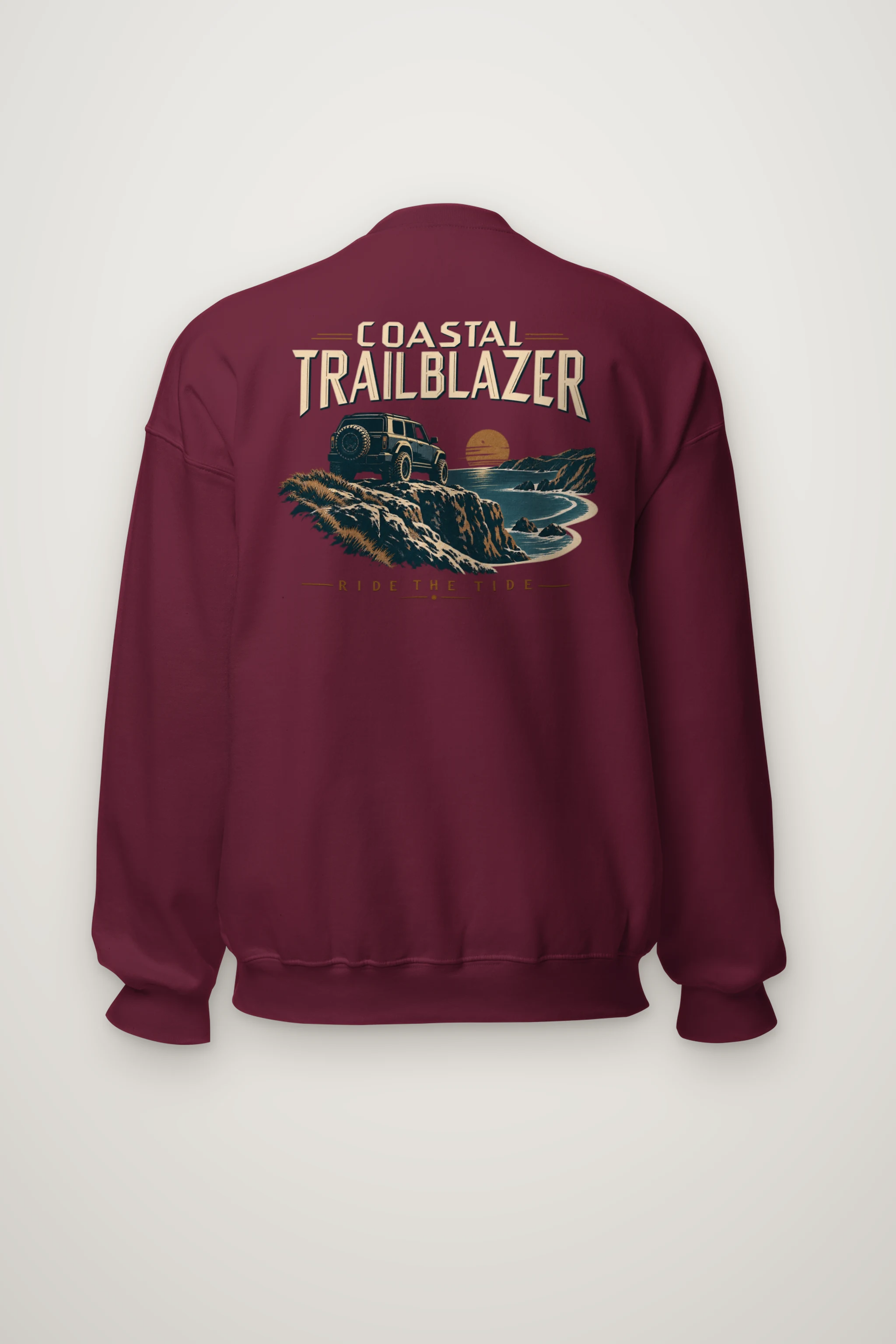 "Coastal Trailblazer" Heavy Blend Unisex Crewneck Sweatshirt