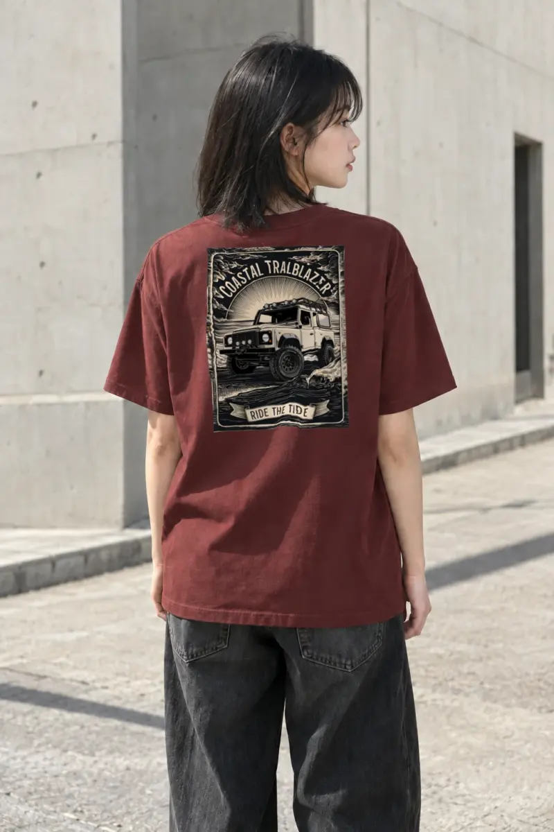 "Coastal Trailblazer" Heavyweight Unisex Crewneck T-shirt | Gildan 5000