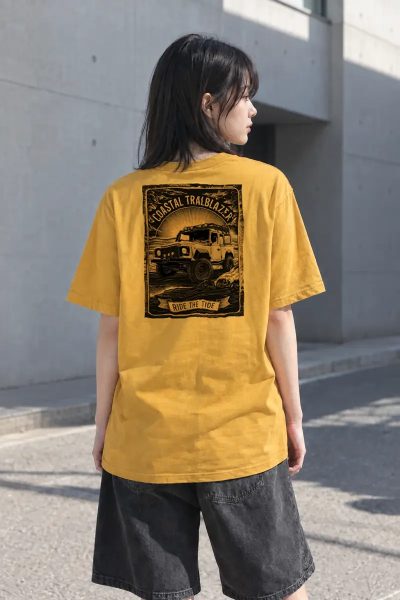 “Coastal Trailblazer” Heavyweight Unisex Crewneck T-shirt | Gildan 5000