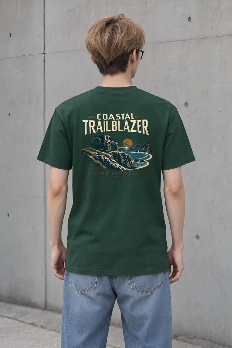 "Coastal Trailblazer" Heavyweight Unisex Crewneck T-shirt