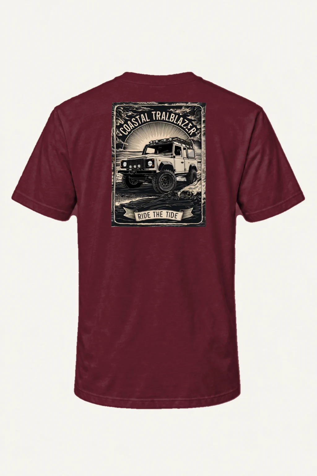 "Coastal Trailblazer" Heavyweight Unisex Crewneck T-shirt | Gildan 5000