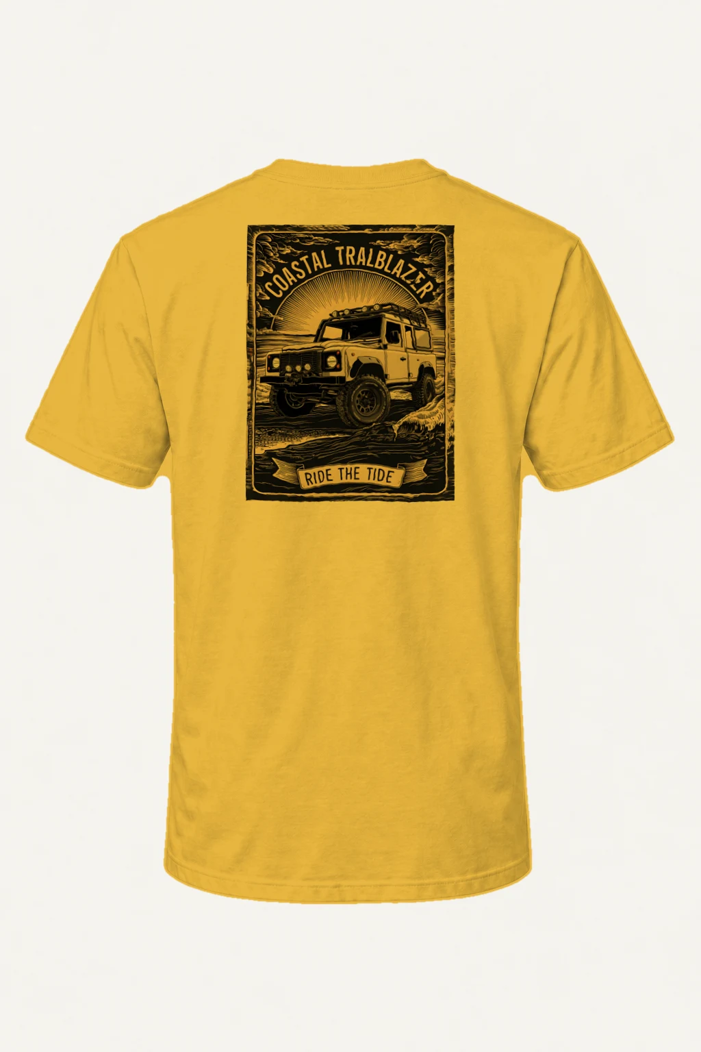 "Coastal Trailblazer" Heavyweight Unisex Crewneck T-shirt | Gildan 5000