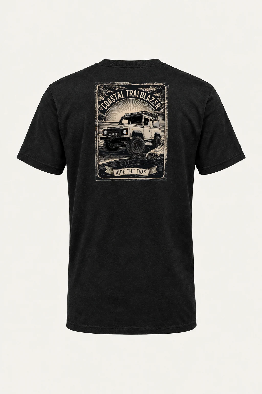 "Coastal Trailblazer" Heavyweight Unisex Crewneck T-shirt | Gildan 5000