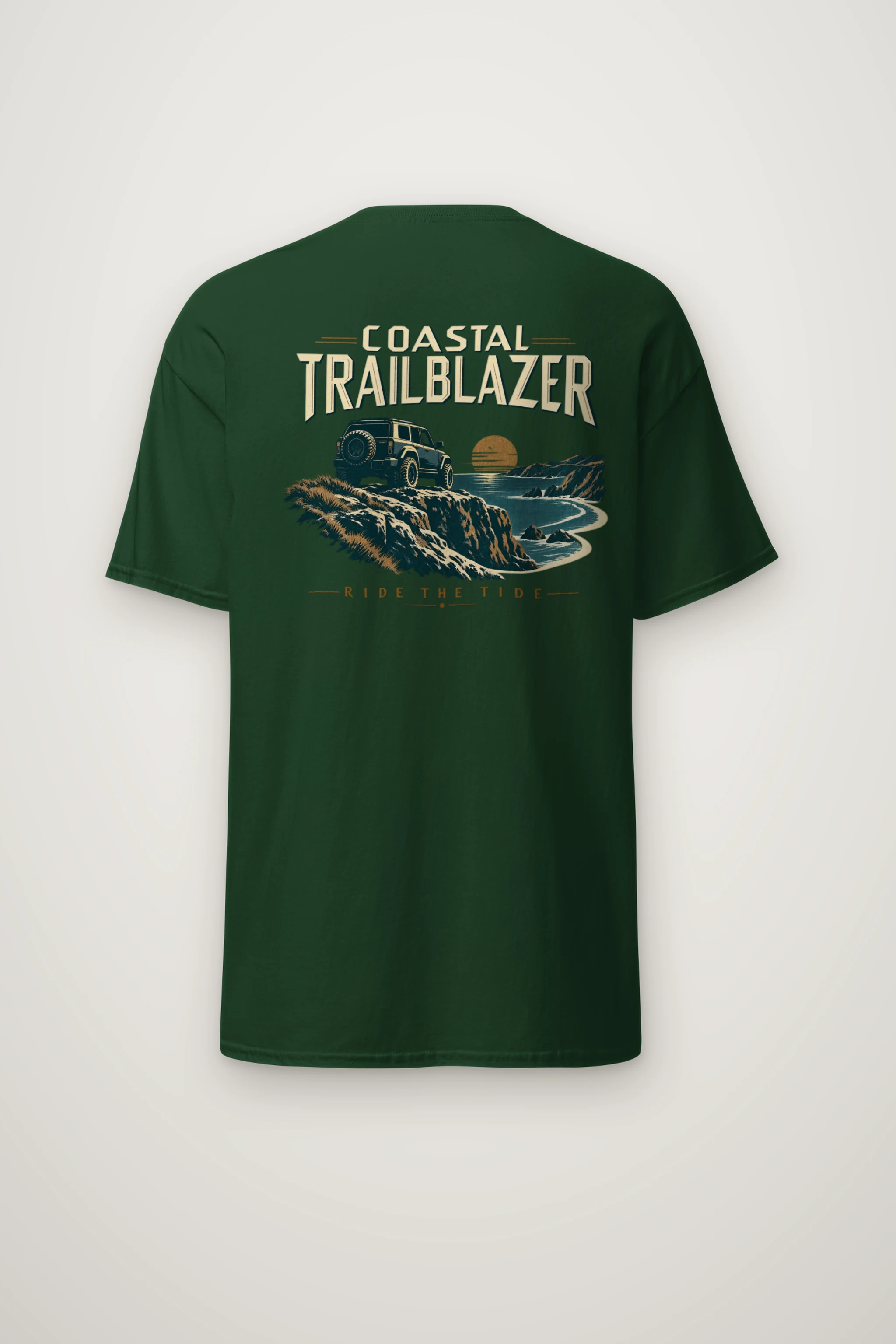 "Coastal Trailblazer" Heavyweight Unisex Crewneck T-shirt